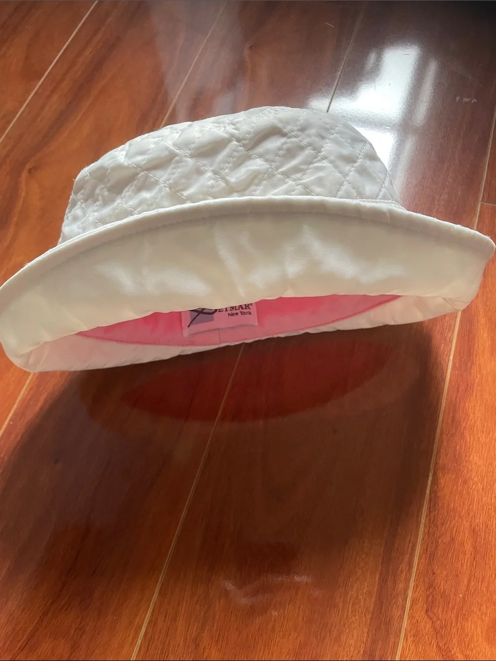 Betmar New York cream Quilted Bucket Hat